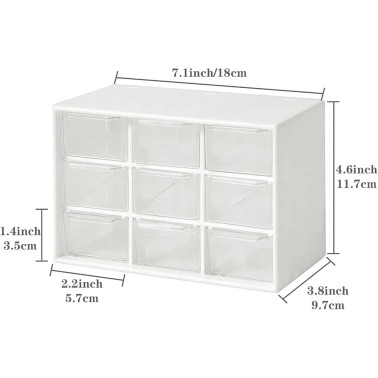 Organisateur de Bureau 9 Tiroirs – Rangement Compact Éco-Responsable ♻️🗂️