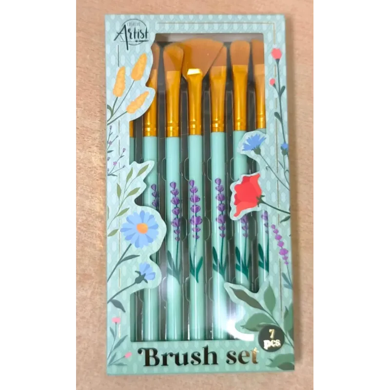 Pinceaux Creative Artist – Set 7 Pièces Précision Fine 🎨