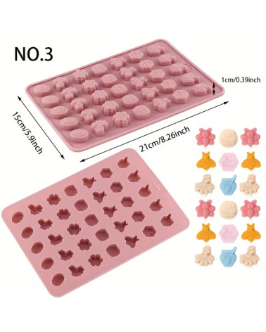 Moule en Silicone Mini Abeilles & Miel – 35 Cavités pour bougies, Chocolat & DIY