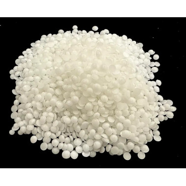 GM 1KG Cire d’abeille blanche 100% Naturel en pastilles, cosmétique, bougie, savon DIY GM