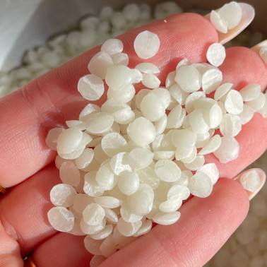 GM 500gr Cire d’abeille blanche 100% Naturel en pastilles, cosmétique, bougie, savon DIY GM