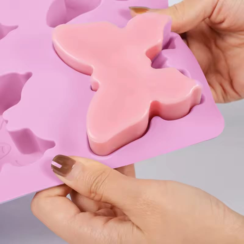 Moule en Silicone 3D Papillon & Cœur – 25 × 17 × 3 cm 🦋