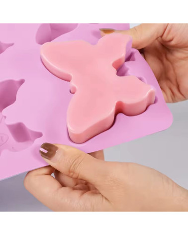 Moule en Silicone 3D Papillon & Cœur – 25 × 17 × 3 cm 🦋