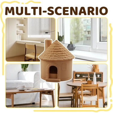 Moule en Silicone Maison Bougeoir 3D – Résine, Plâtre & Bougie🏠