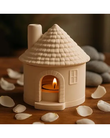 Moule en Silicone Maison Bougeoir 3D – Résine, Plâtre & Bougie🏠