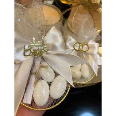Anneaux à Dragées Métalliques Doré Moderne – Pack 50 pcs – Diamètre au Choix ✨