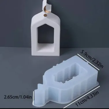Moule silicone décoration islamique – forme mosquée & croissant (DIY résine / plâtre) 12.5 cmx6.3cm