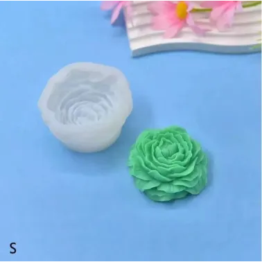 Mini Moule Silicone Fleur de Pivoine D5.7cm/E2.7cm – Bougies DIY