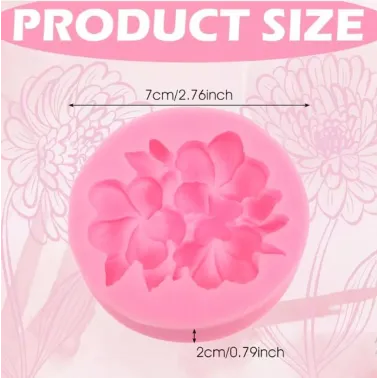 Moule silicone  plumeria décoration pour décoration bougie D:7cm /E:2cm