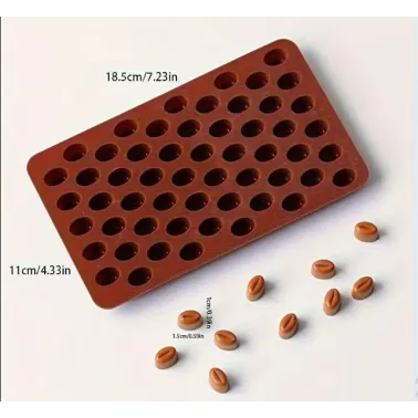 Moule Grain de Café 55 cavitées L:18.5cm/l:11cm