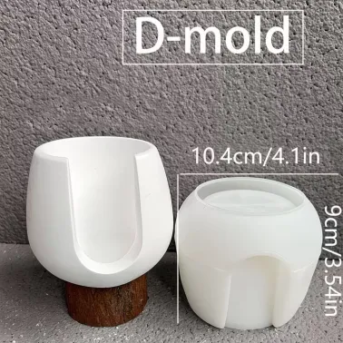 Moule pot porte encens avec Tamis_conique D11cm/H9cm