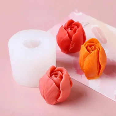 F2 Moule en silicone forme de tulipe - 5cm