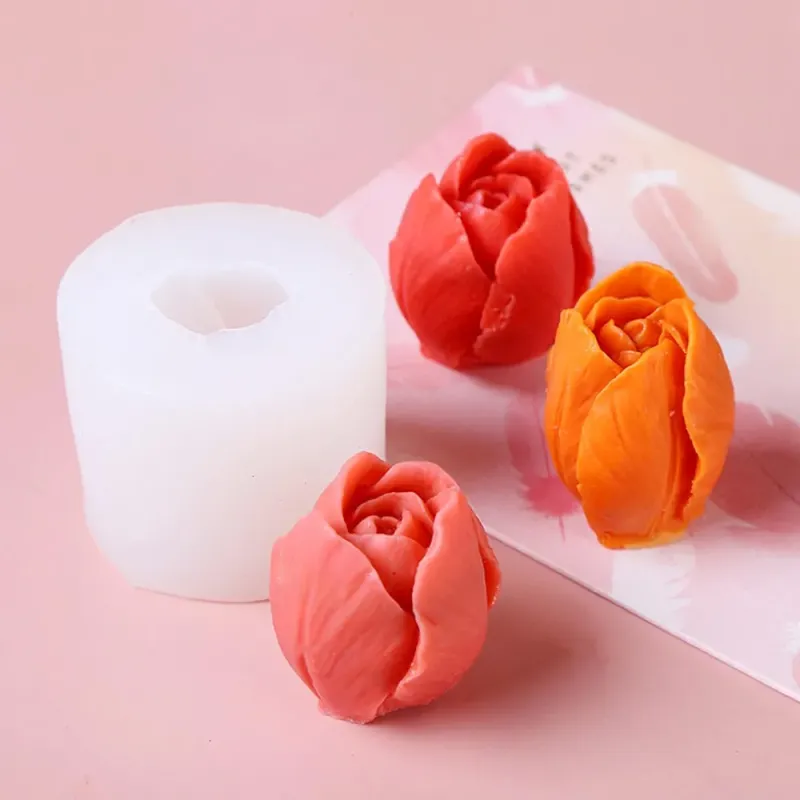 F2 Moule en silicone forme de tulipe - 5cm