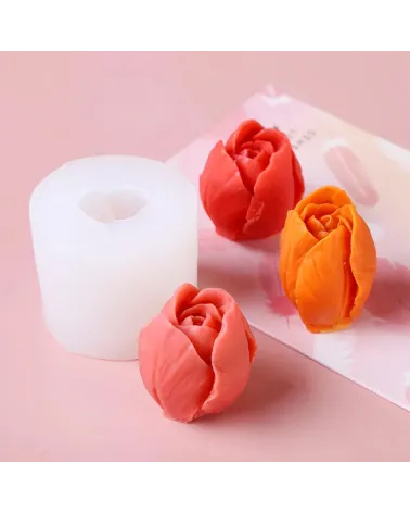 F2 Moule en silicone forme de tulipe - 5cm