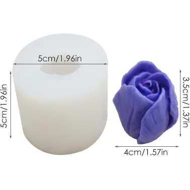 F2 Moule en silicone forme de tulipe - 5cm