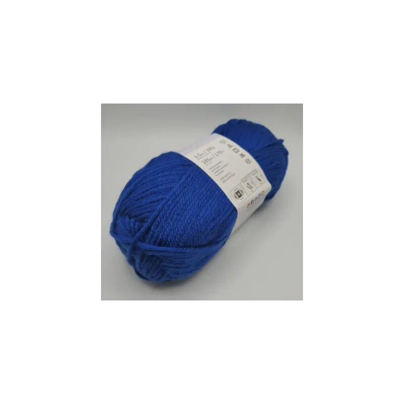 pelote laine couleur bleu roi marque unifil 100gr