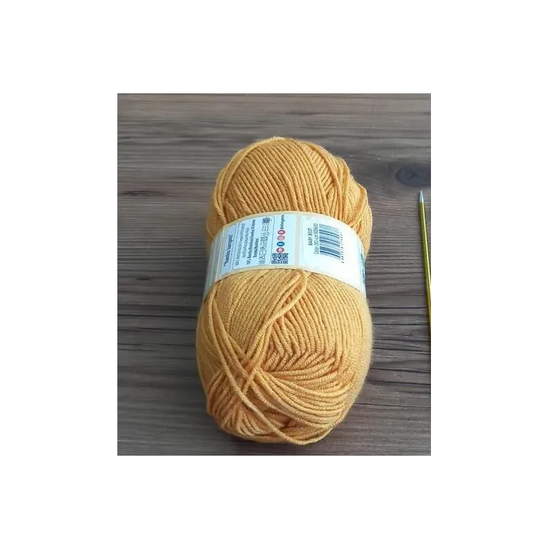 Pelote Laine Couleur lighte mustard  Marque UNIFIL, 100gr