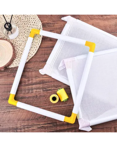 OLYCRAFT Cadre avec Clips en Plastipour Broderie-29 x 33cm