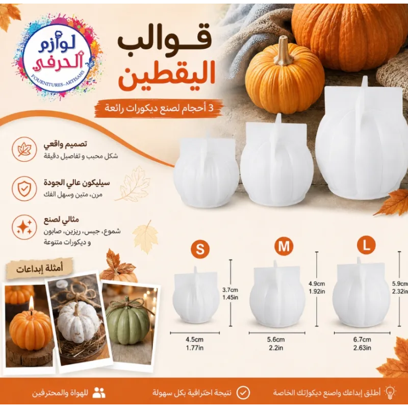 1 pièce moule silicone citrouille يقطين taille au choix