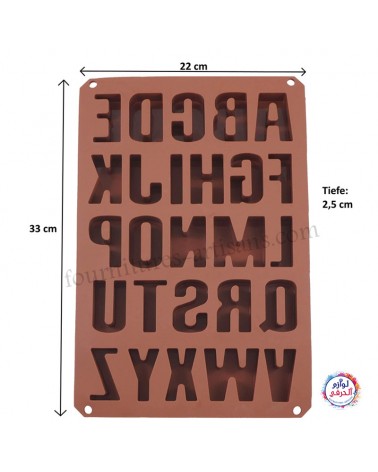 Moule silicone 26 formes alphabets