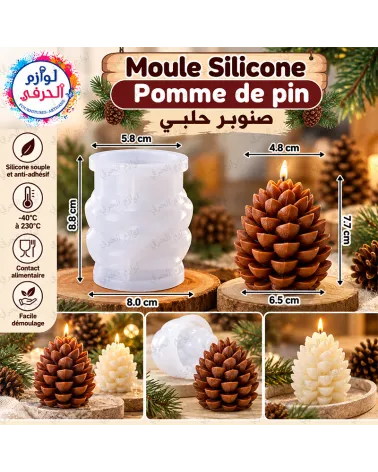 Moule silicone Pomme de pin_صنوبر حلبي