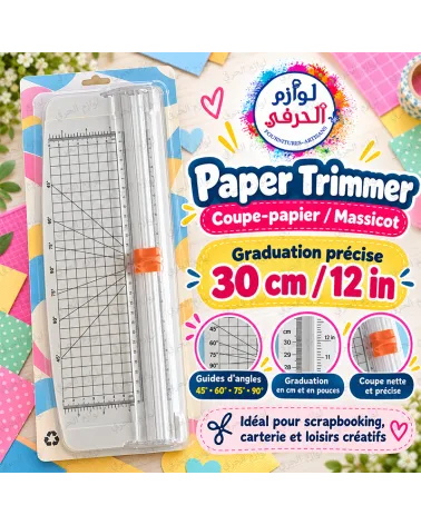 Massicot Coupe-Papier à Lame Coulissante 30 cm – Paper Trimmer