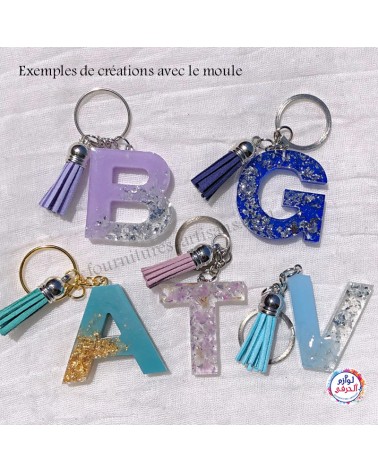 Moule silicone lettres Alphabets & Chiffres
