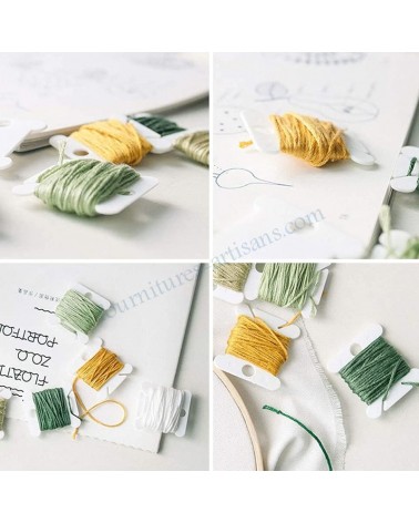 Lot 10 Rangements fils broderie