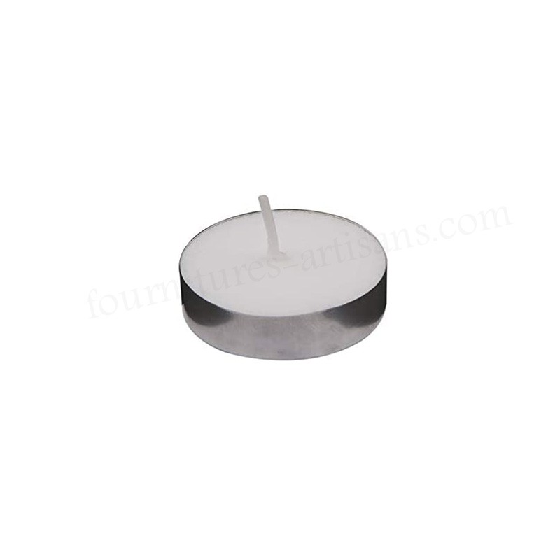 Bougies chauffe-plat blanches