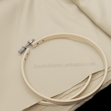 Tissus à broder toile beige
