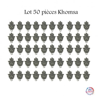 Lot 50 pièces khomsa argent