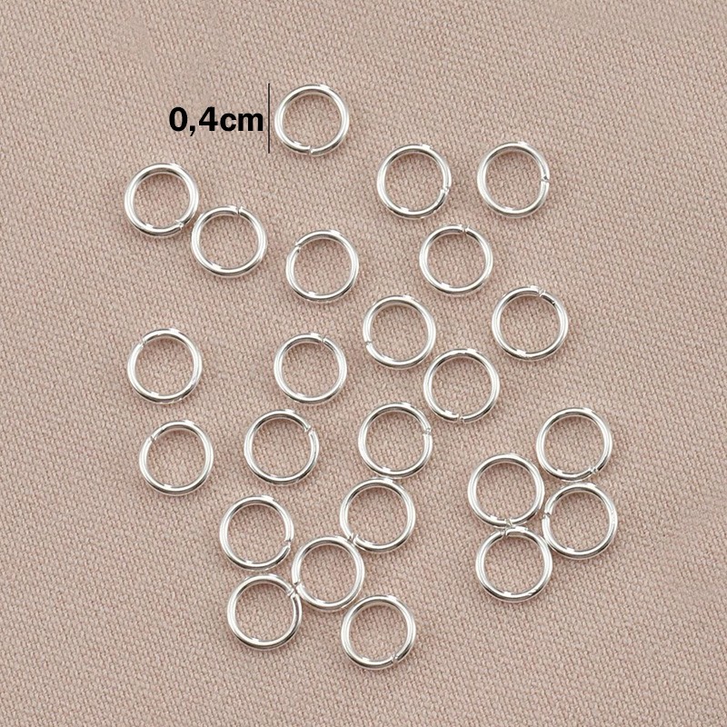 LOT DE 50 ANNEAUX De JONCTION CONNECTEURS Fermés OVALES 16 X 9mm - Foto 9