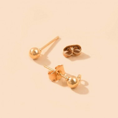10 paires boucles d'oreilles à tige doré