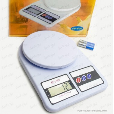 Balance Electronique Pesage réf:SF-400, Capacité:10Kg, piles incluses